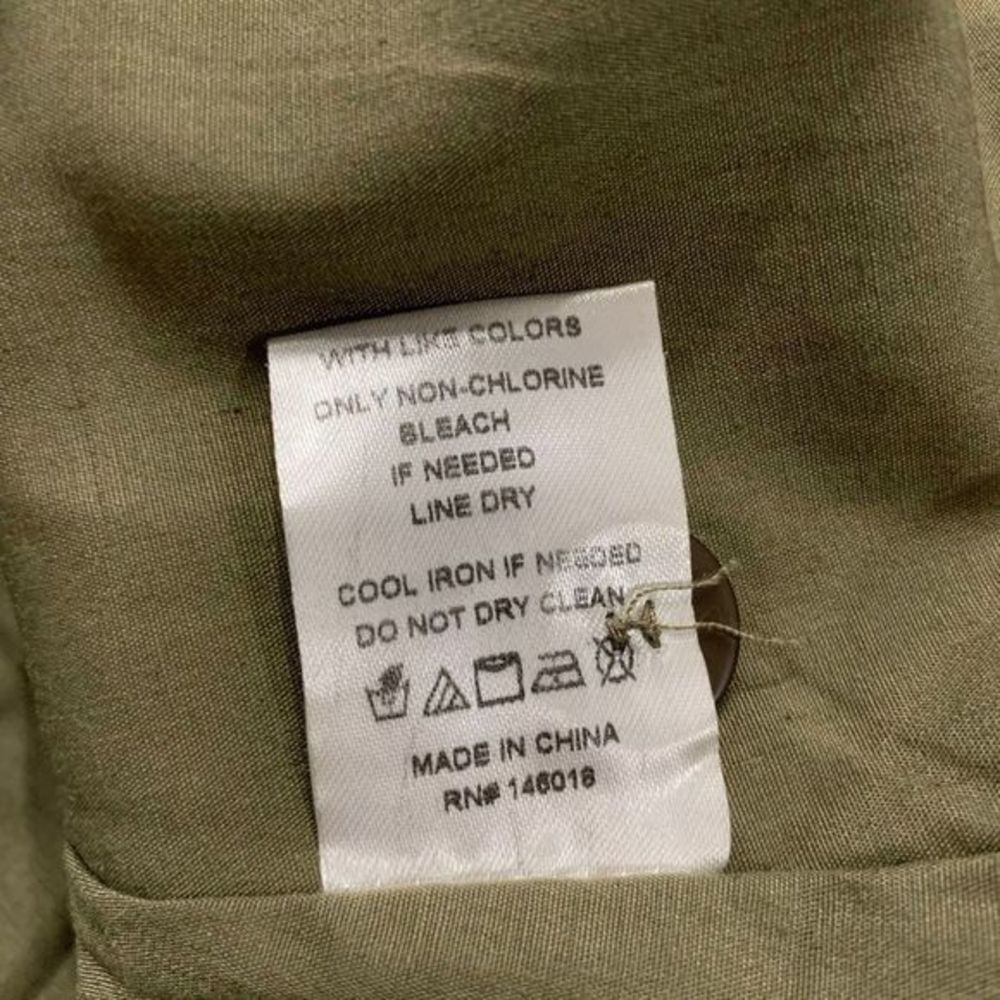Lost + Wander XS Alicia Corduroy Mini Skirt Button Front Cotton Pockets In Olive - Picture 8 of 9